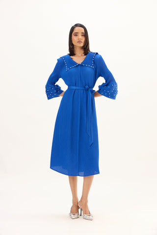 Trudy Dress - Sapphire Blue