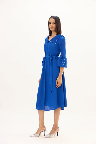 Trudy Dress - Sapphire Blue