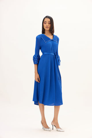 Trudy Dress - Sapphire Blue