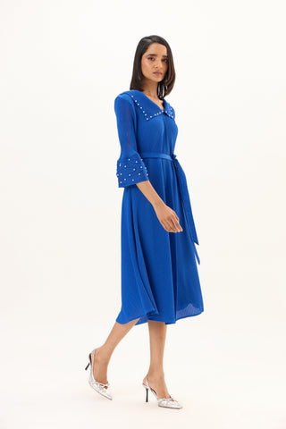 Trudy Dress - Sapphire Blue