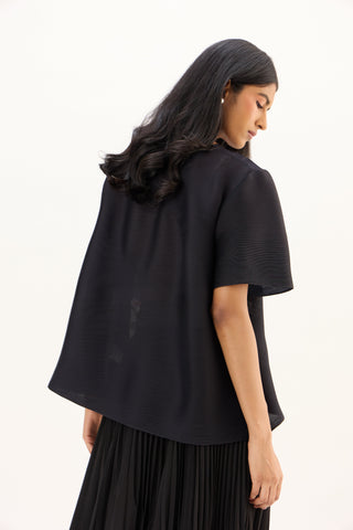 Mira Floral Top - Black