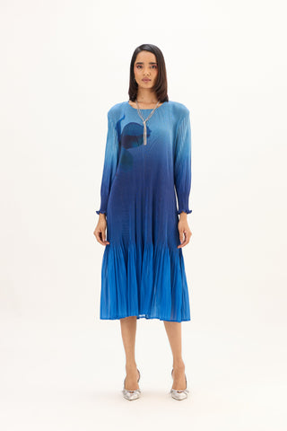 Ava Dress - Ombre Blue