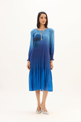 Ava Dress - Ombre Blue