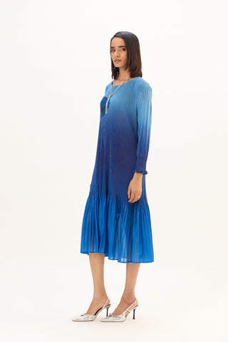 Ava Dress - Ombre Blue
