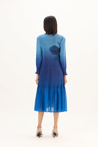 Ava Dress - Ombre Blue