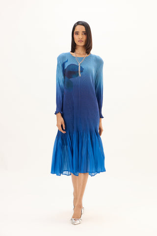 Ava Dress - Ombre Blue