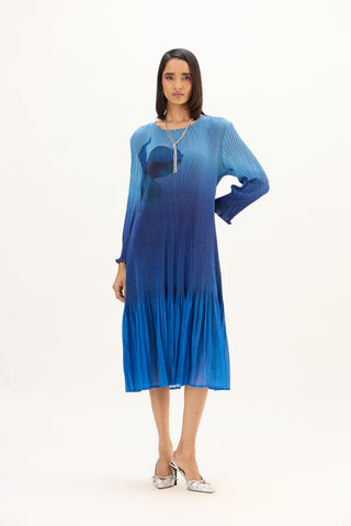 Ava Dress - Ombre Blue