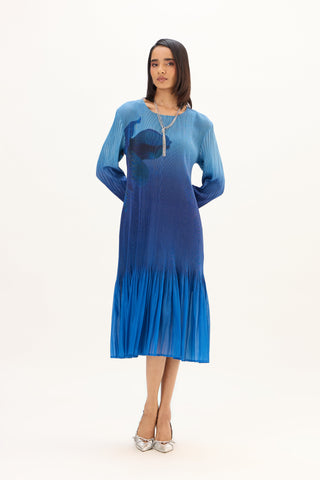 Ava Dress - Ombre Blue
