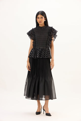 Molly Polka Top - Black