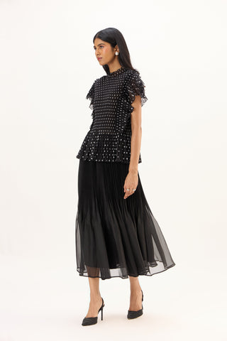 Molly Polka Top - Black