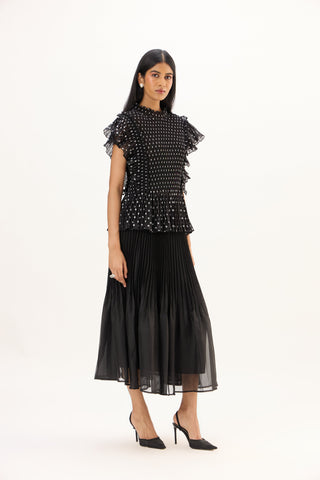 Molly Polka Top - Black