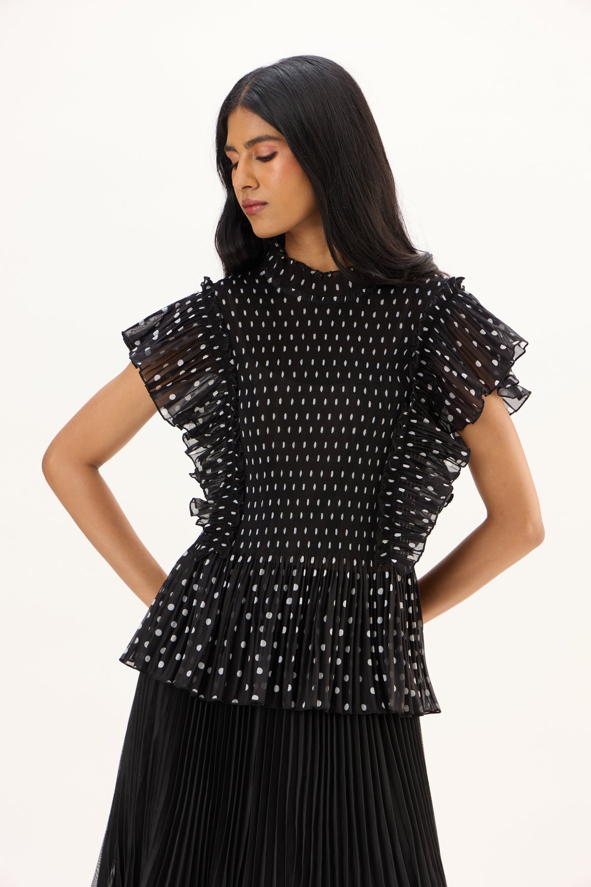 Molly Polka Top - Black