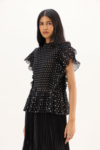 Molly Polka Top - Black