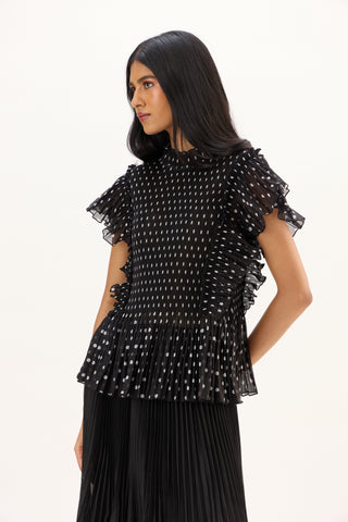 Molly Polka Top - Black