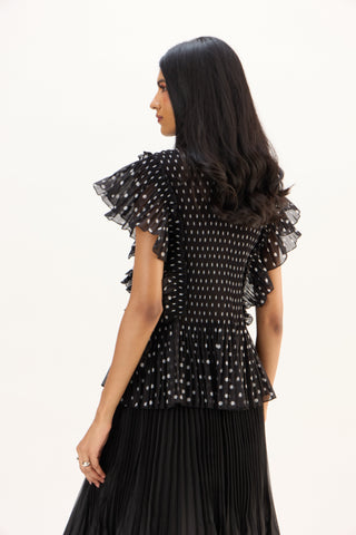 Molly Polka Top - Black