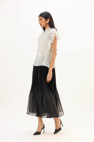Molly Polka Top - White
