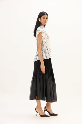 Molly Polka Top - White