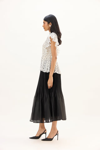 Molly Polka Top - White