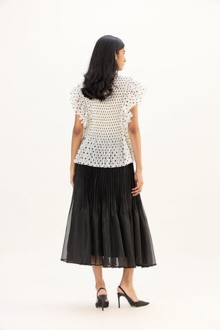 Molly Polka Top - White