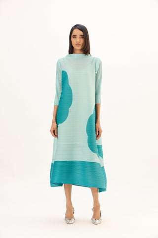Hester Print Dress - Mint