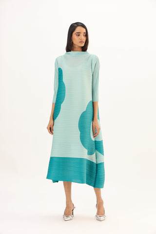 Hester Print Dress - Mint