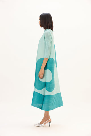Hester Print Dress - Mint