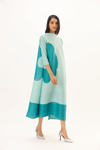Hester Print Dress - Mint