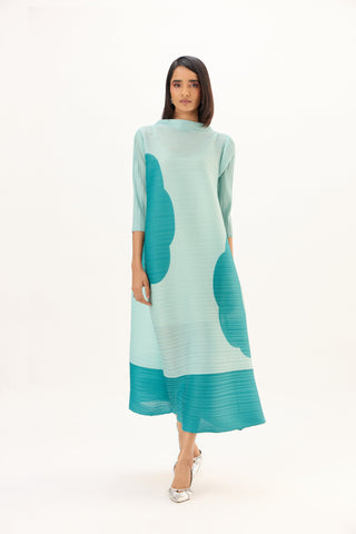 Hester Print Dress - Mint