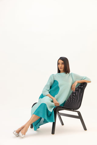 Hester Print Dress - Mint