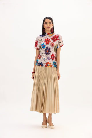 Flora Top - Beige