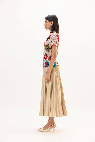 Flora Top - Beige