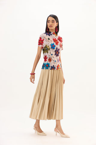 Flora Top - Beige