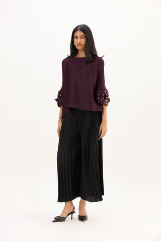 Trudy Top - Dark Wine