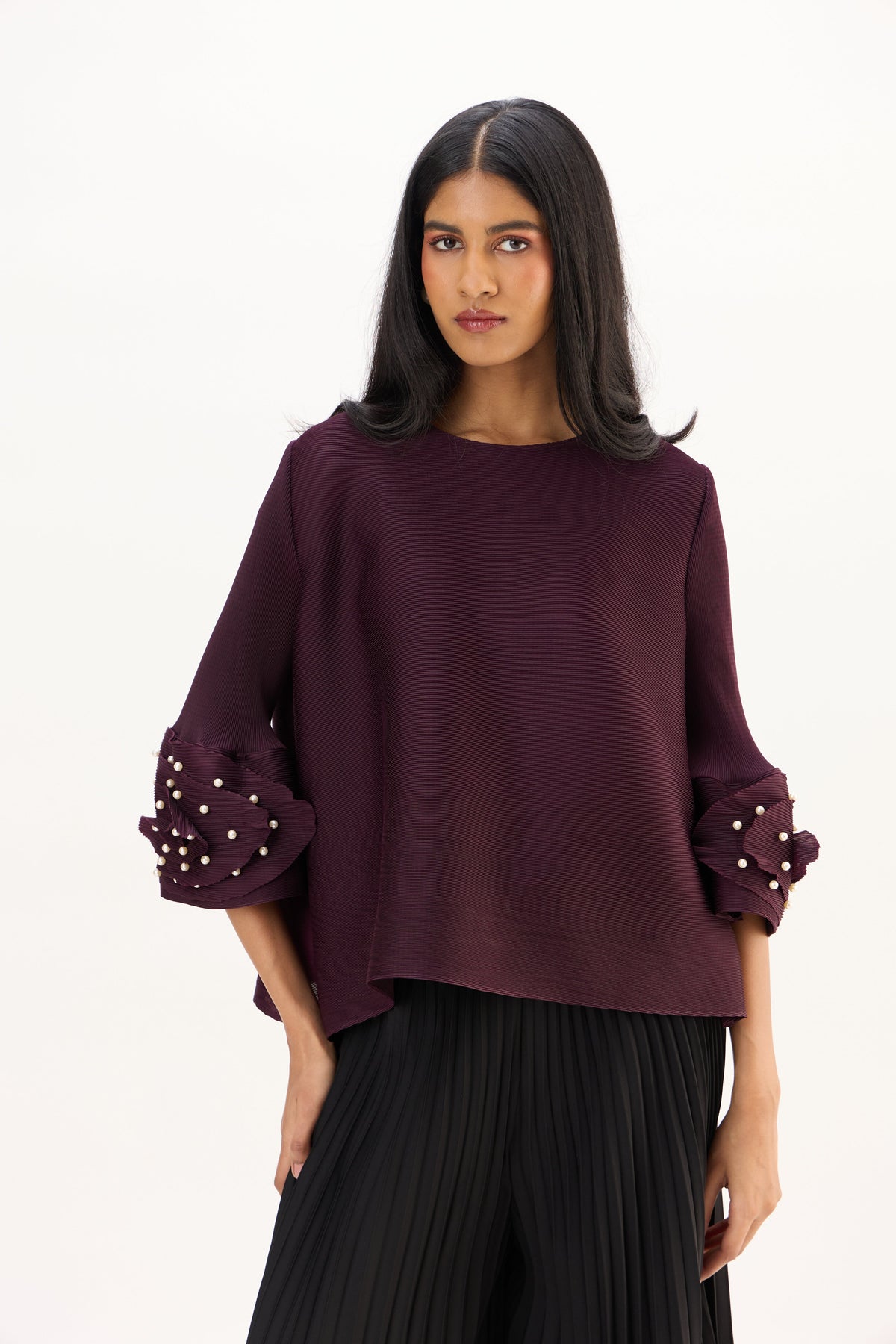 Trudy Top - Dark Wine