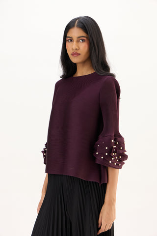 Trudy Top - Dark Wine