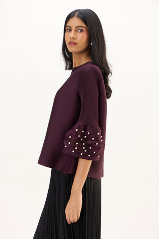 Trudy Top - Dark Wine