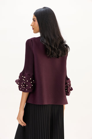 Trudy Top - Dark Wine