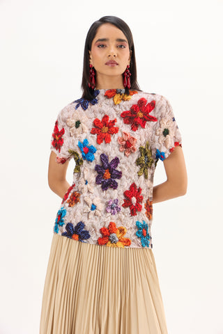 Flora Top - Beige