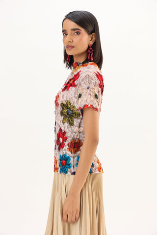 Flora Top - Beige