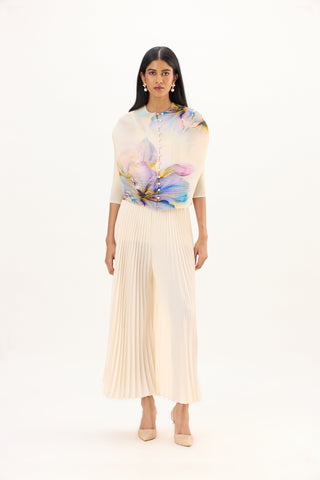 Iris Floral Top - Cream