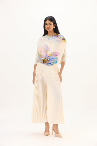 Iris Floral Top - Cream