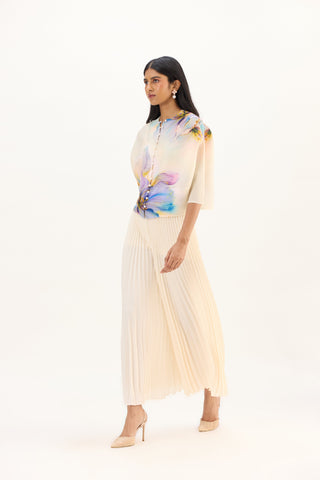 Iris Floral Top - Cream