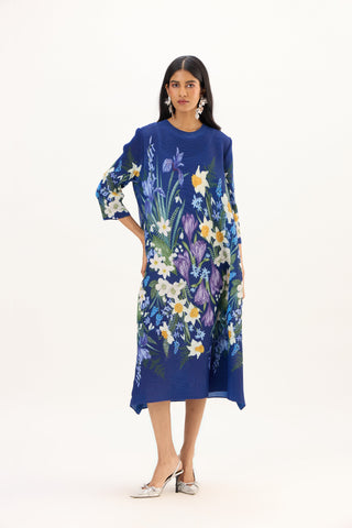 Azalea Dress - Deep Blue