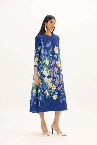 Azalea Dress - Deep Blue