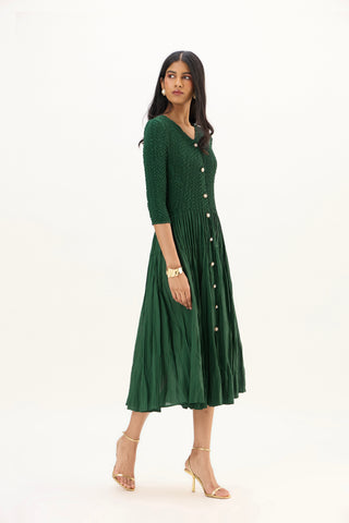 Iris Dress - Dark Green