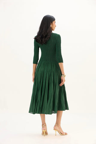 Iris Dress - Dark Green