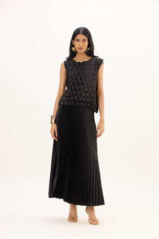 Amber Satin Set - Black
