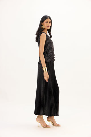 Amber Satin Set - Black