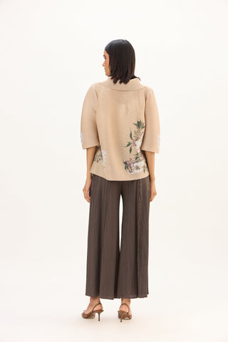 Maise Floral Shirt - Beige