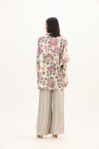 Jasmine Top - Silver & Mint